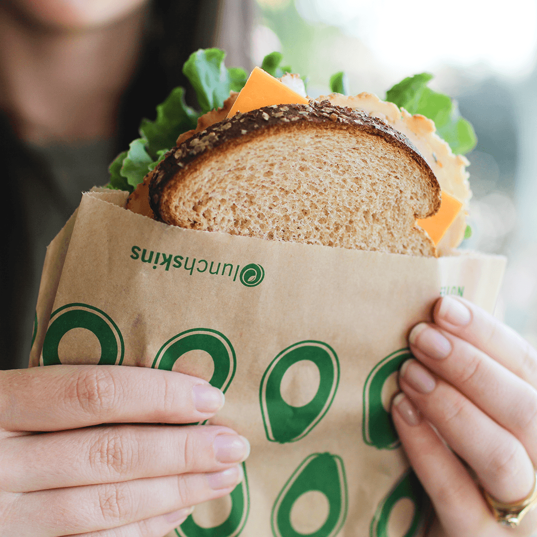 Image of Compostable Paper Sandwich Bags - Lunchskins